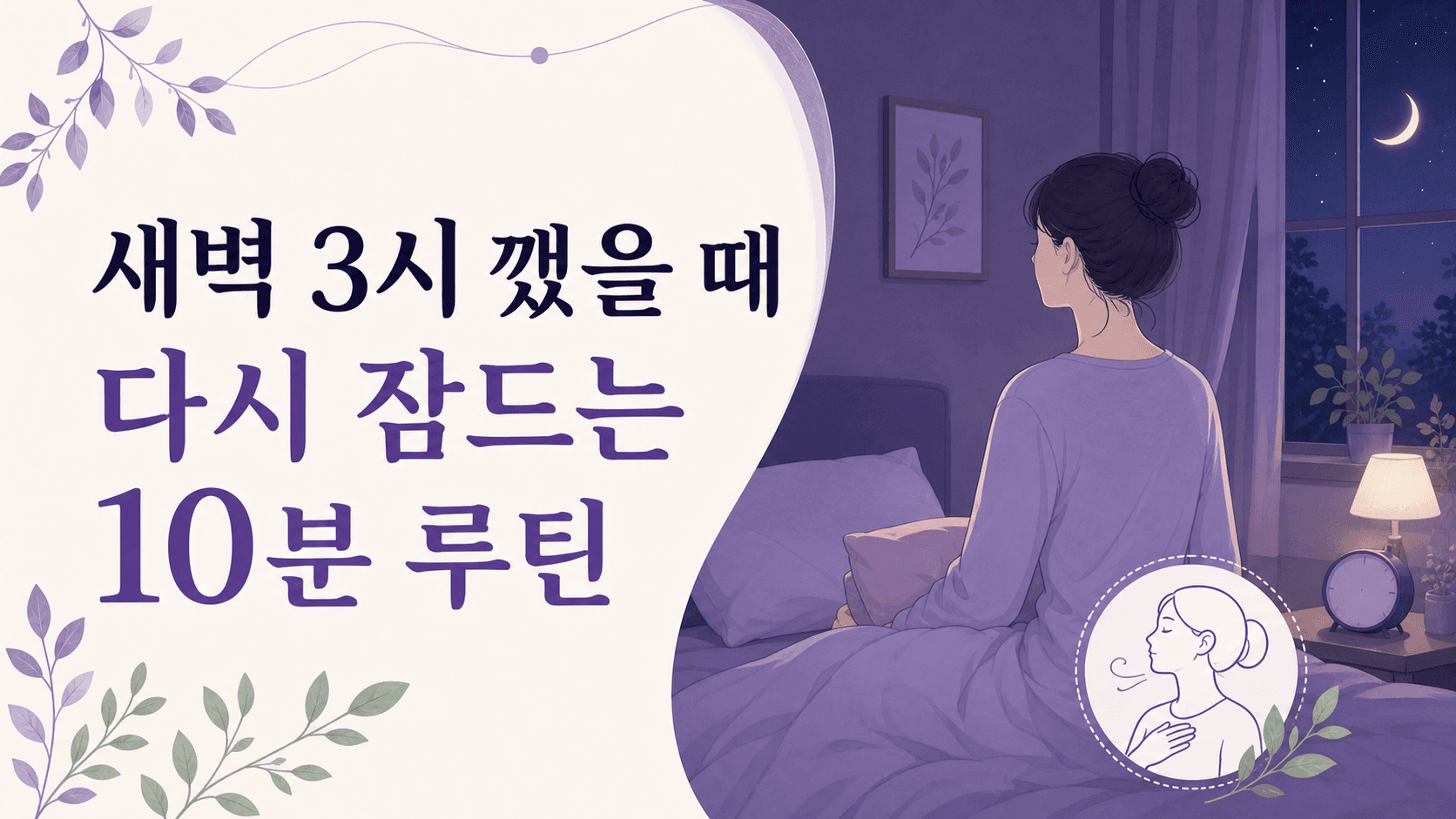 새벽 3시 깼을 때, 다시 잠드는 10분 루틴