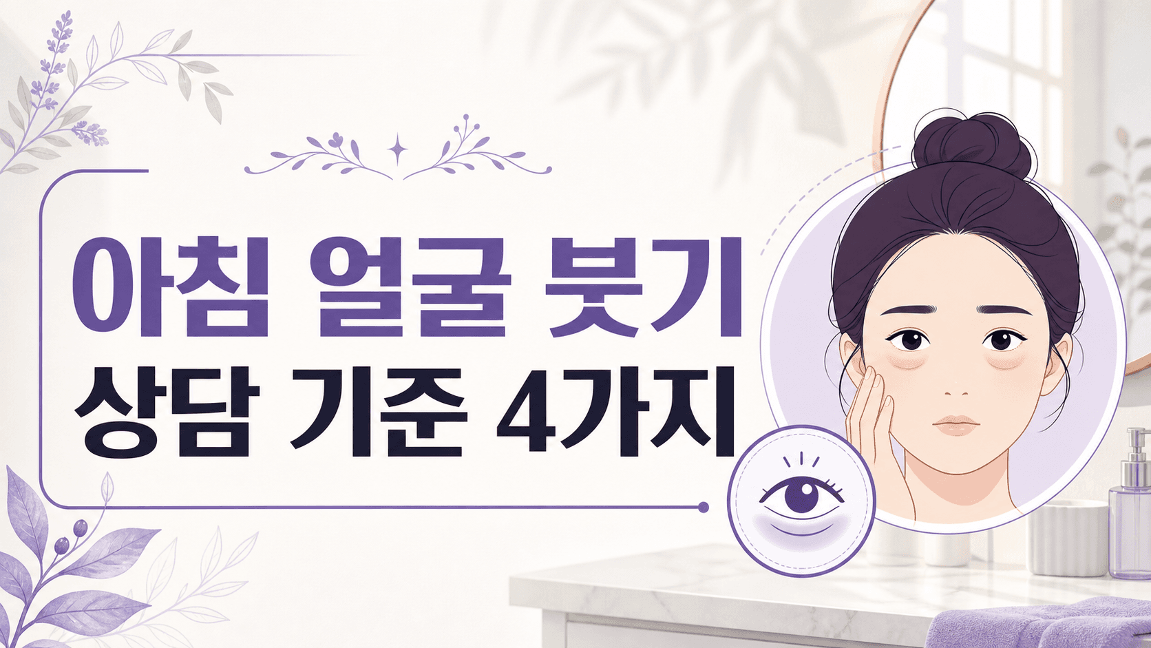 아침 얼굴 붓기, 병원 상담 전 4가지 기준 대표 이미지