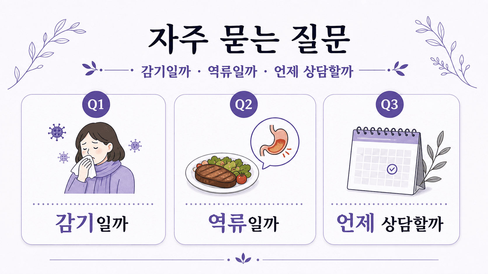 아침 목소리 쉼과 감기, 역류, 상담 시점에 대한 자주 묻는 질문 이미지
