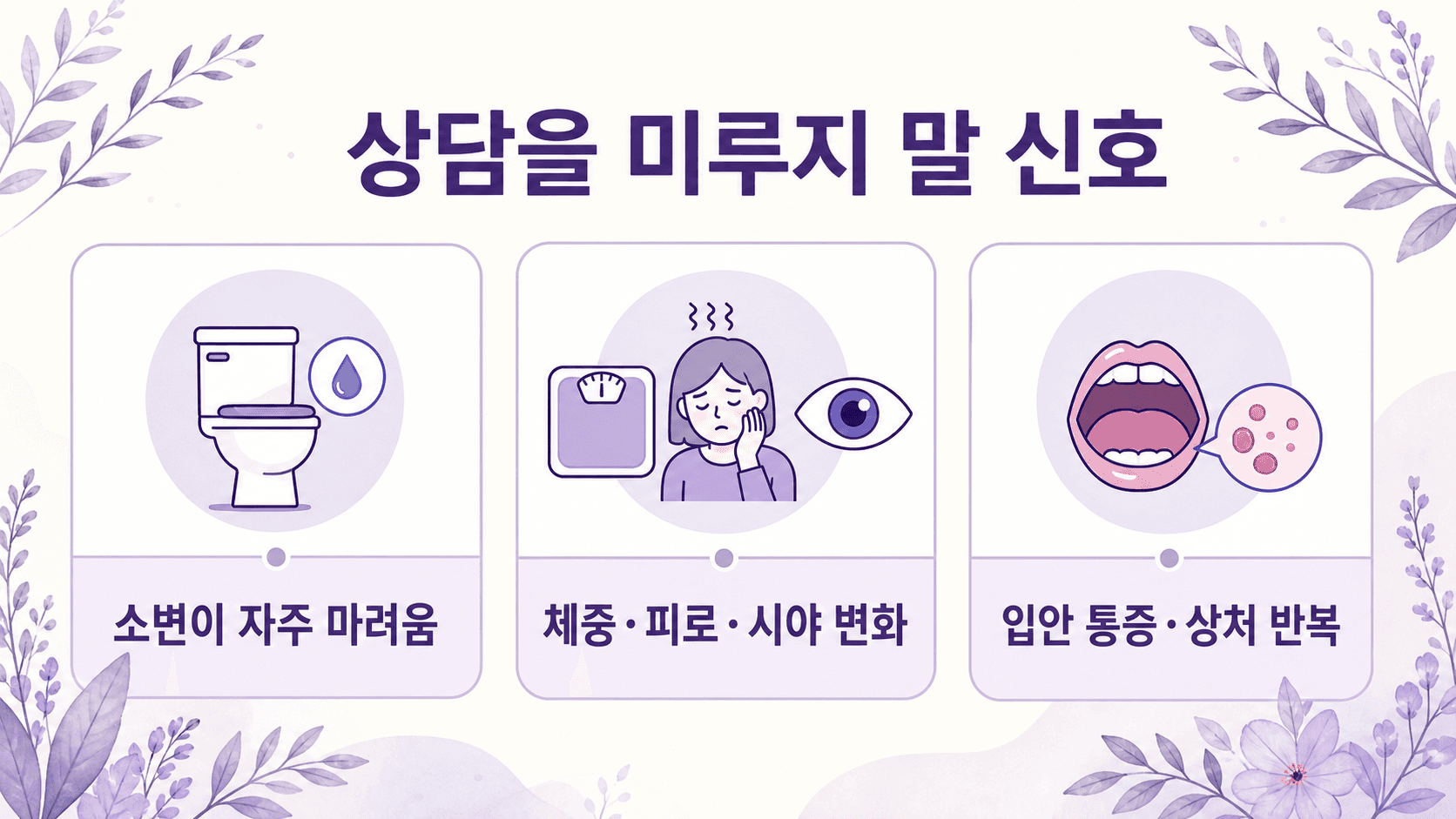 밤 입마름과 갈증에서 상담을 미루지 말 신호를 정리한 체크 이미지