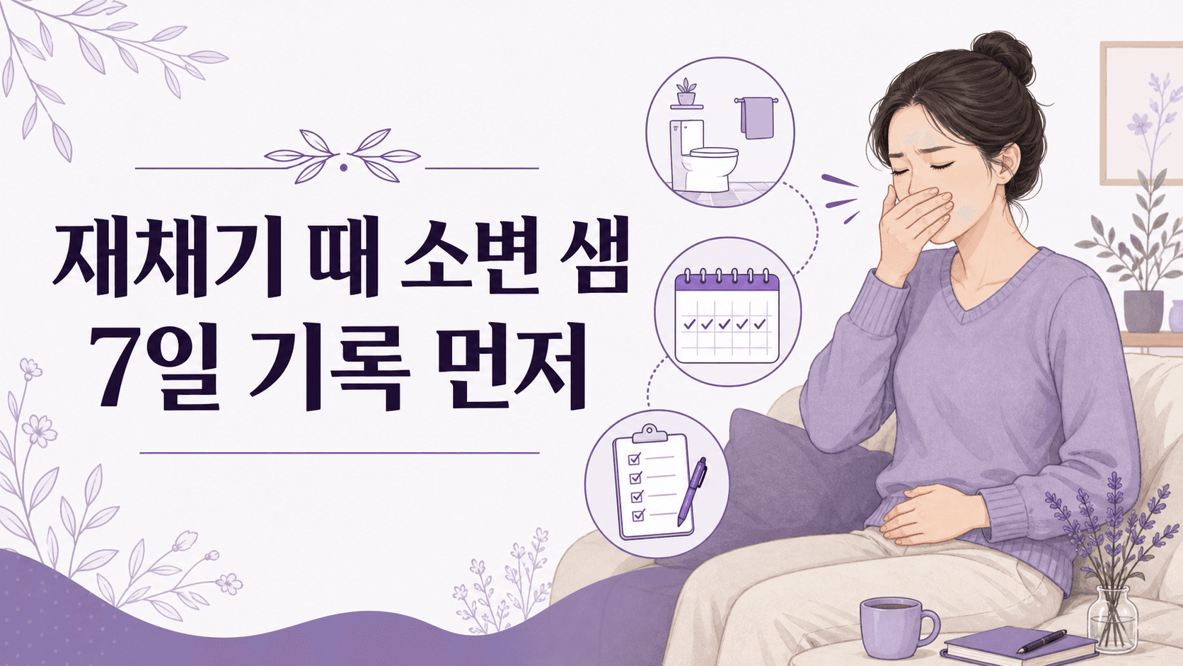 재채기 때 소변 샘, 케겔 전 7일 기록 대표 이미지
