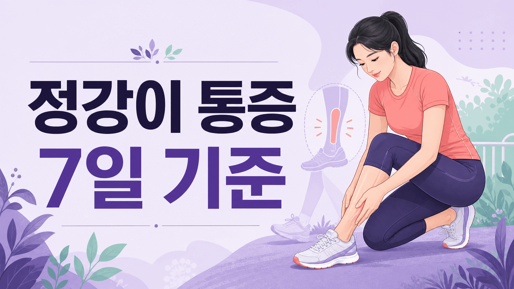 새 운동 후 정강이 통증, 파스 전 7일 기준 대표 이미지