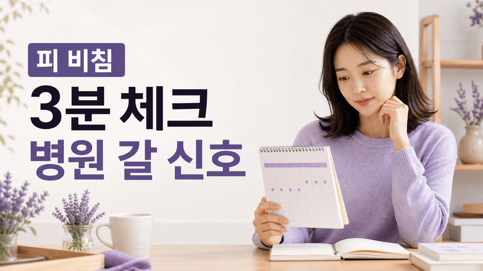 생리 아닌데 피 비침, 3분 안에 병원 갈 신호만 가르세요 대표 이미지