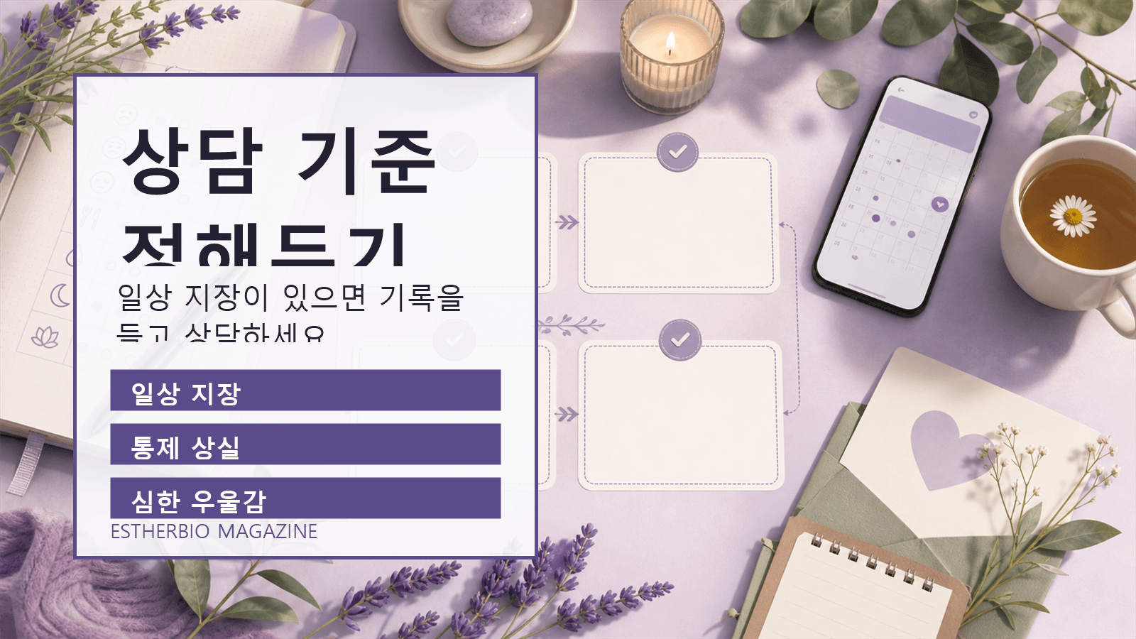 생리 전 식욕 변화와 우울감이 있을 때 상담 기준을 정리한 보라톤 도식