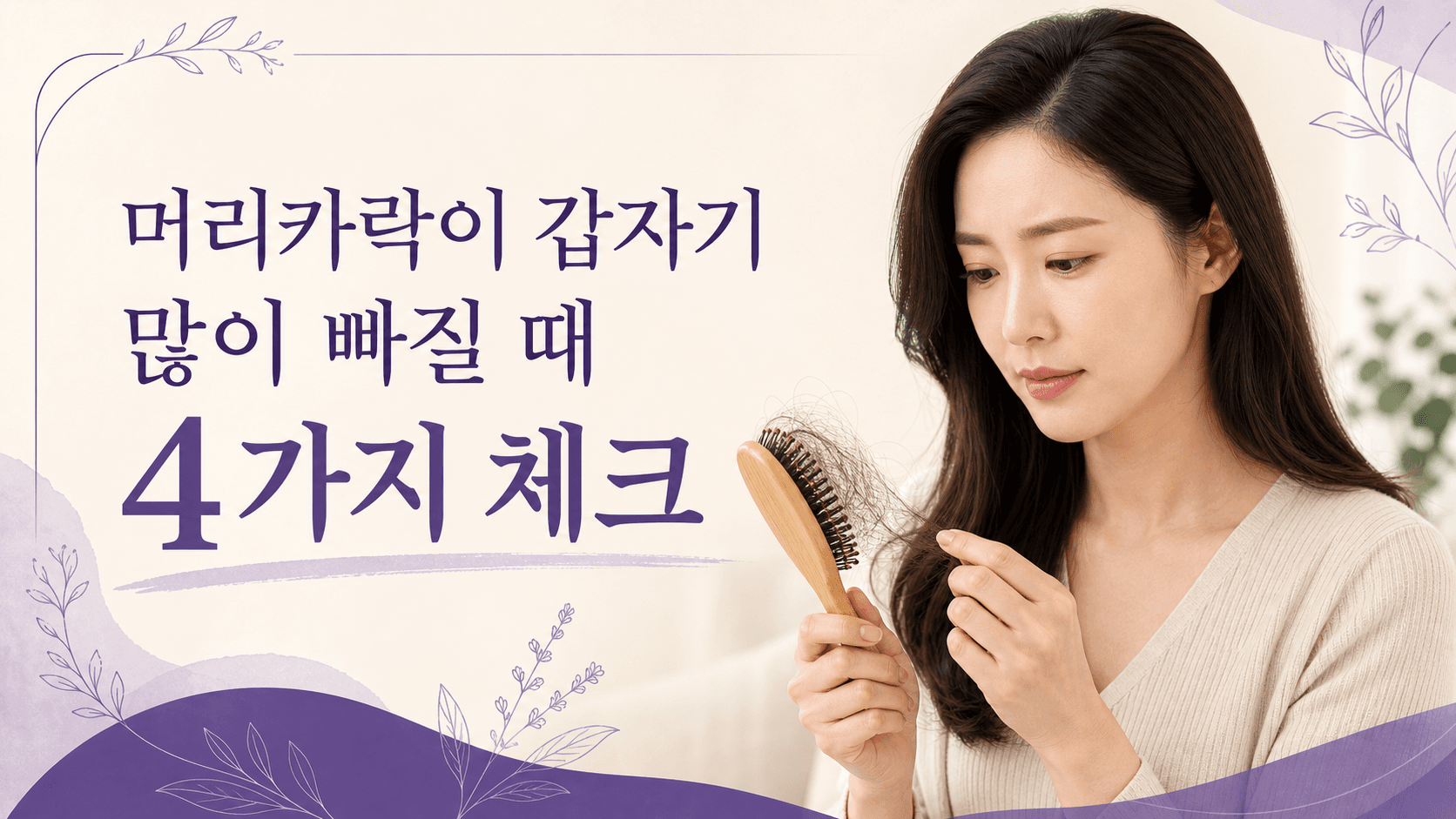 머리카락 많이 빠짐, 병원 상담 전 4가지 기준 대표 이미지