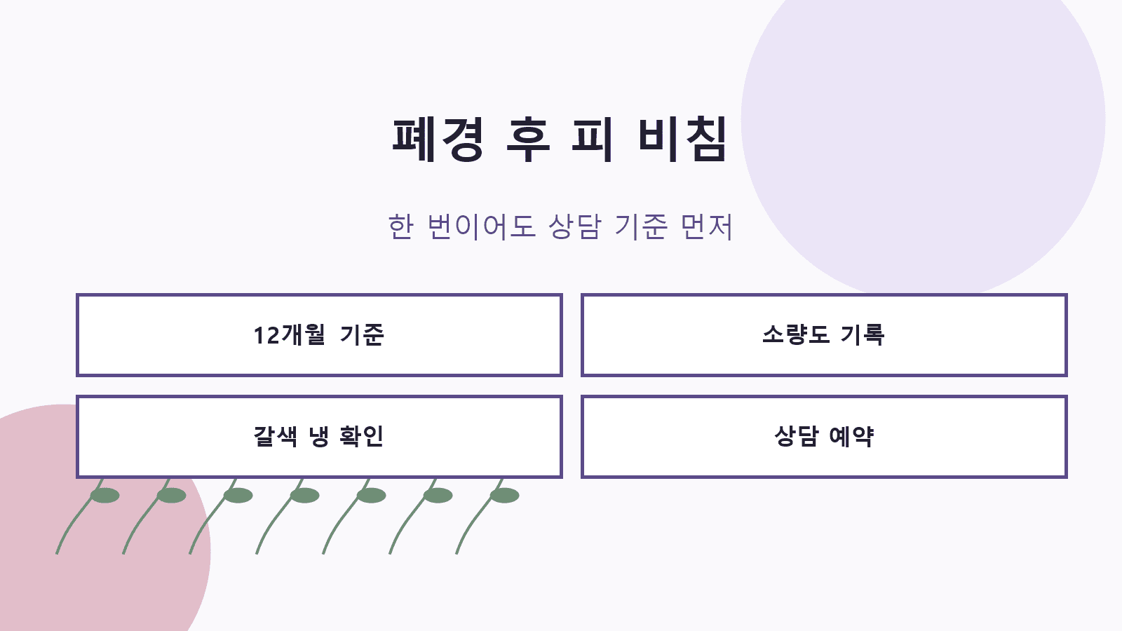 폐경 후 피 비침, 다음 주기 기다리지 말 4가지 기준 대표 이미지