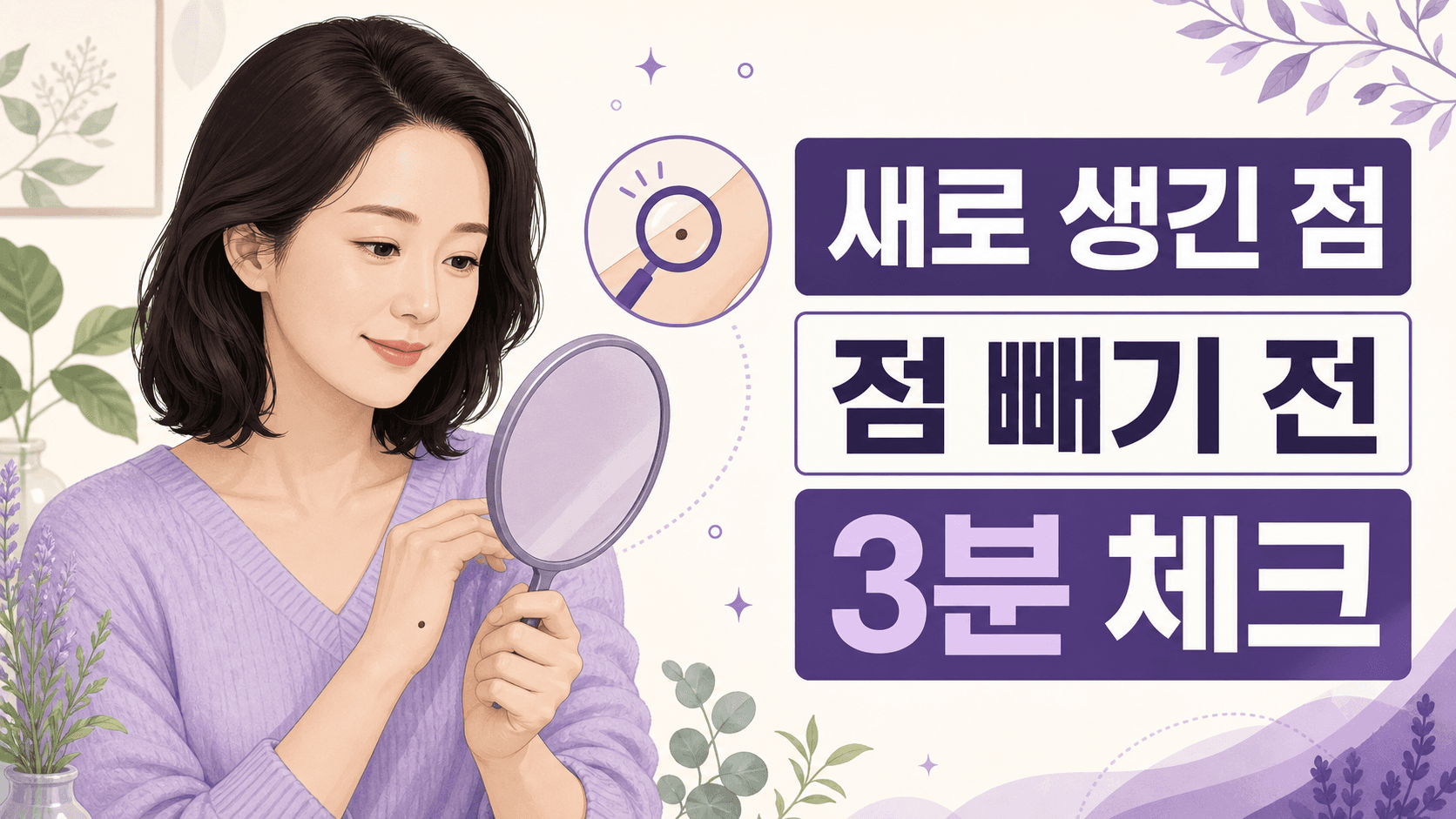 새로 생긴 점, 점 빼기 전 3분 체크 대표 이미지