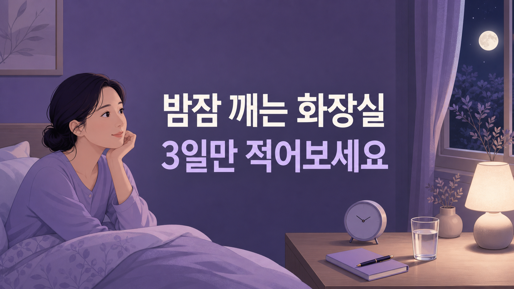 밤중 화장실로 깬 날의 메모, 횟수·시각·다음 날 피곤함