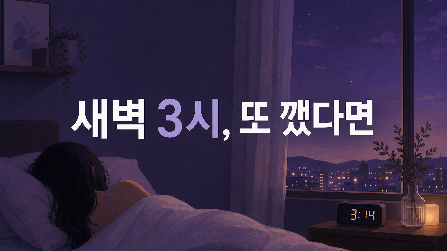 새벽에 깨서 다시 잠들기 어려운 밤, 오늘 밤 바꿀 4가지 대표 이미지