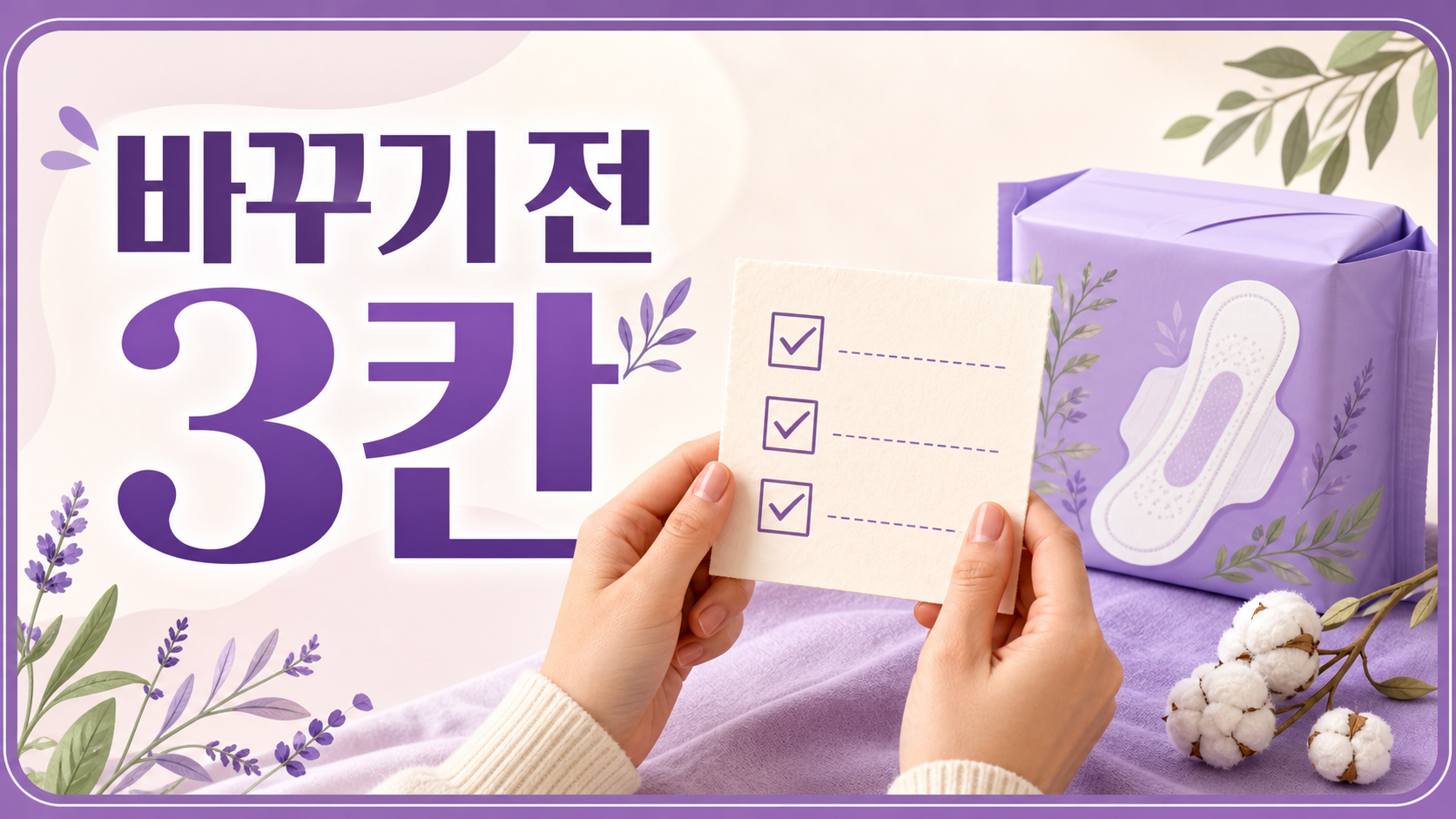 생리대 차면 가려움, 새로 닿은 것과 함께 온 변화를 나눠보세요 대표 이미지