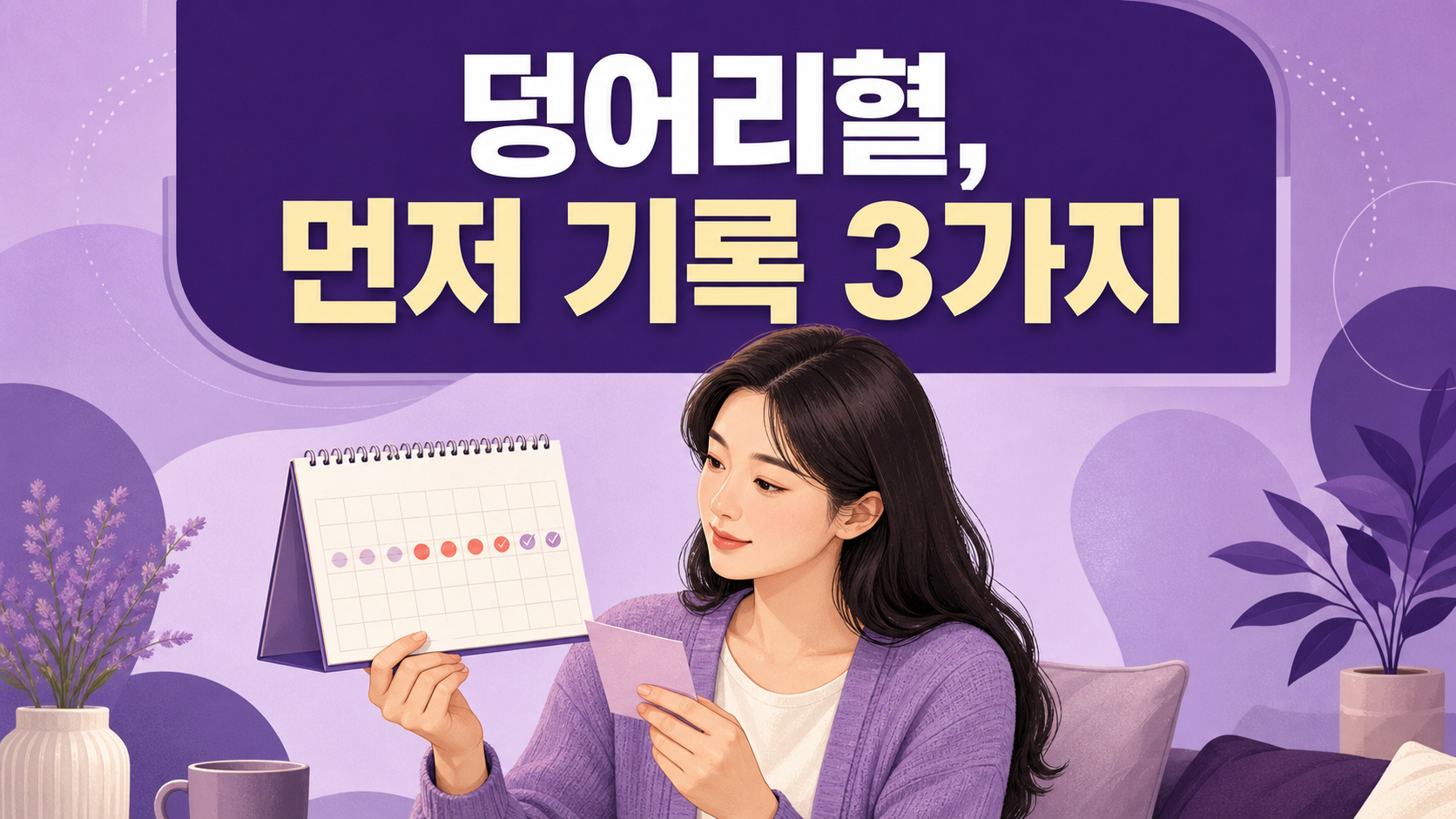 생리혈 덩어리가 평소보다 클 때, 병원 가기 전 3가지를 기록하세요