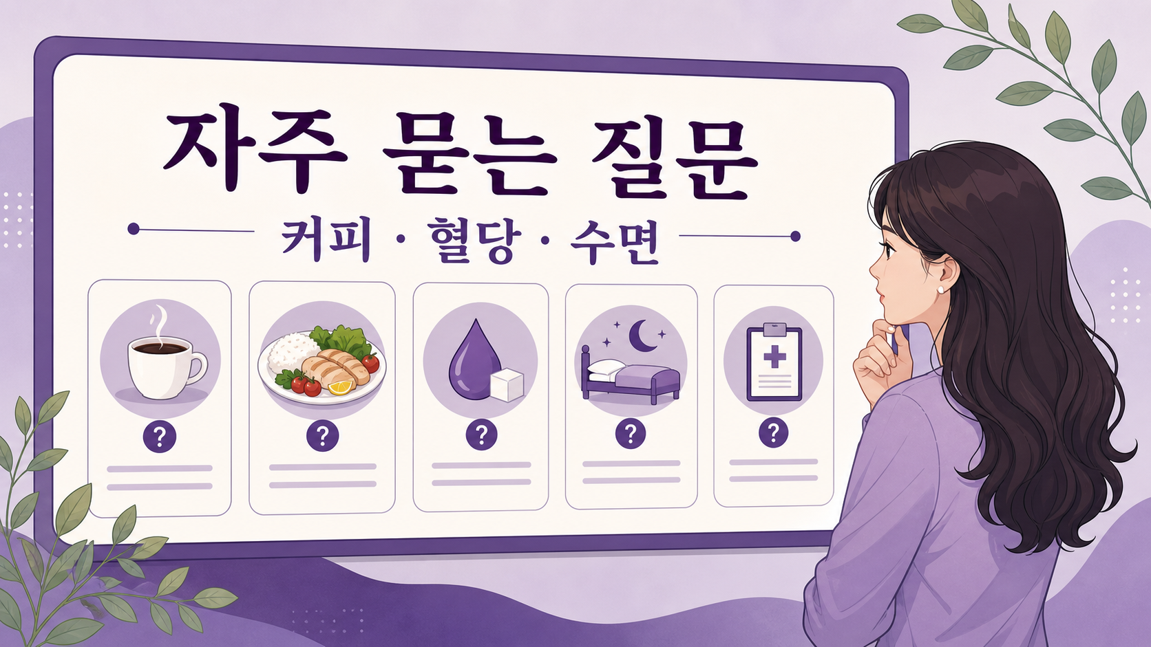 식후 졸림, 커피, 혈당, 수면에 대한 자주 묻는 질문 이미지
